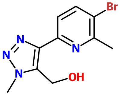 (image for) MC021330 4-(5-Bromo-6-methyl-2-pyridinyl)-1-methyl-1H-1,2,3-triazole-5-methanol
